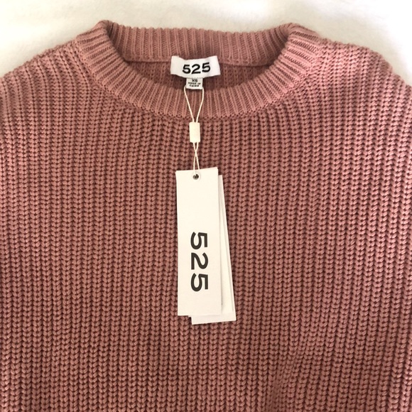 525 Cropped Color Block Sweater - Picture 3 of 4